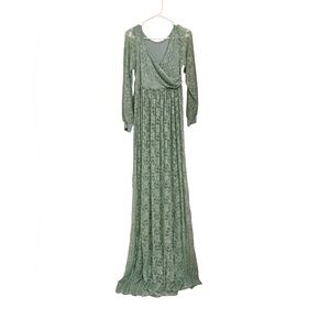 Boho Goddess Maternity Lace Maxi Dress | Sheer | Photo Shoot |‎ M